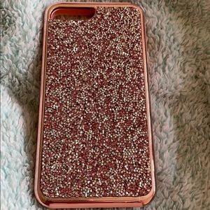 iPhone 8 Plus pink glitter case